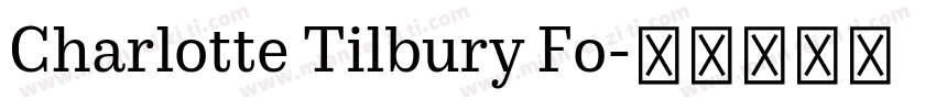 Charlotte Tilbury Fo字体转换